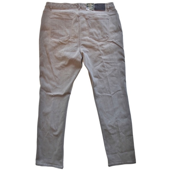 LRL Lauren Ralph Lauren 16W Gray-Wash Straight Heritage Women's Jeans - NEW - Picture 3 of 16